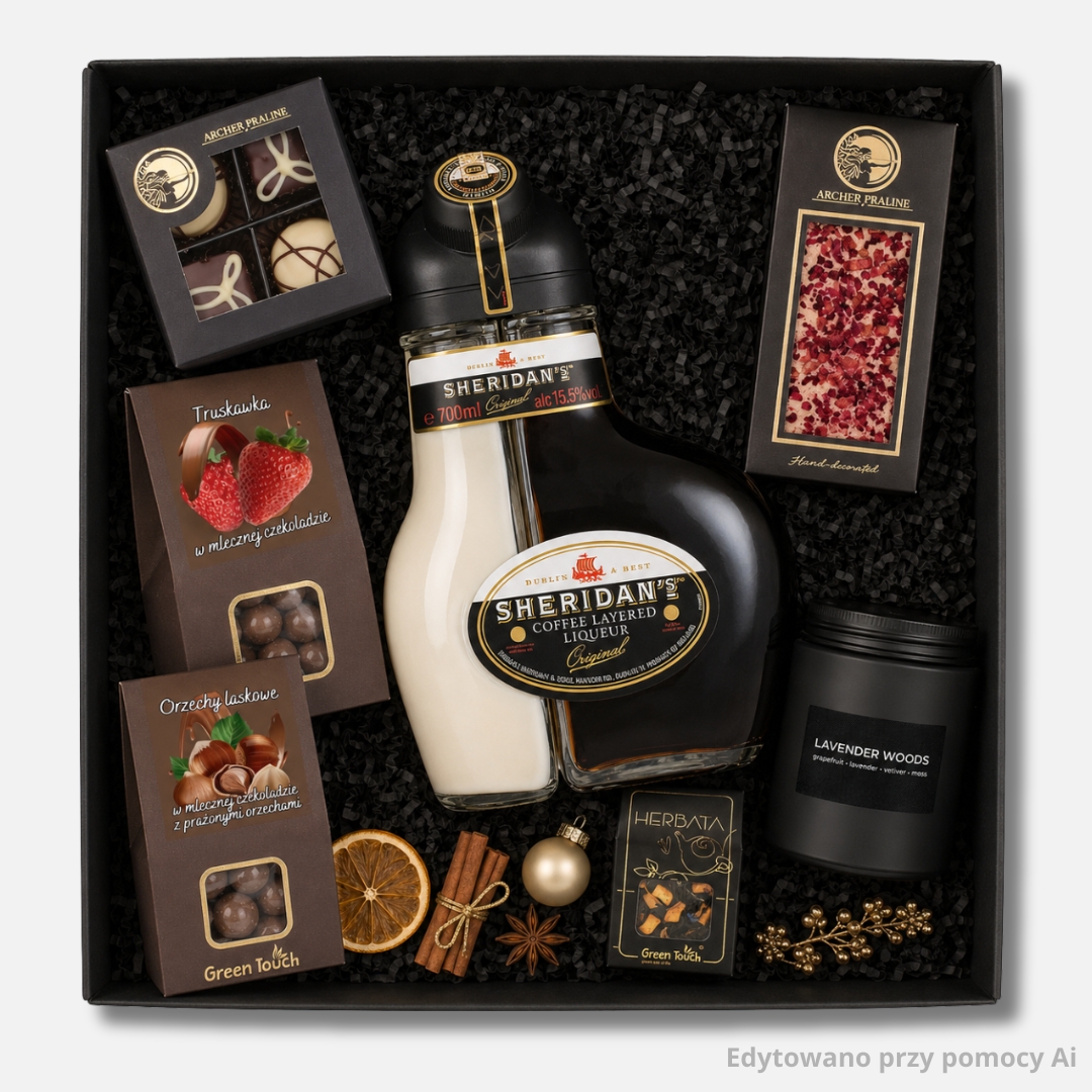 Zestaw prezentowy dla firm NERO Premium z likierem SheridanS