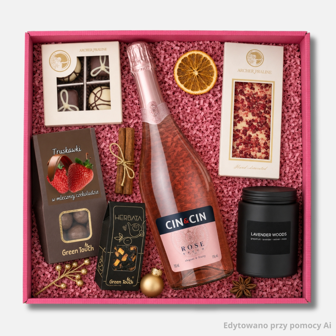 Zestaw prezentowy dla firm ROSA Select z Cin&Cin Secco Rosé 2